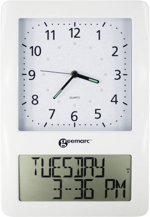 Geemarc VISO50_WH_VDE Funk Wanduhr Wei