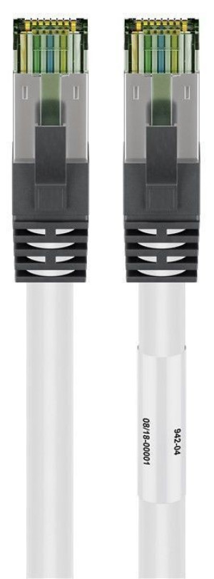 Goobay CAT 8.1 Patchkabel, S/FTP (PiMF), Wei, 5 m