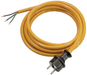 AS Schwabe 70919 Strom Anschlusskabel Orange 5.00m