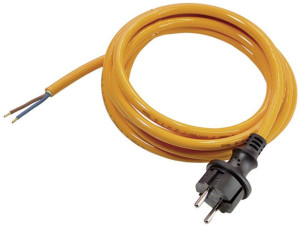 AS Schwabe 70911 Strom Anschlusskabel Orange 3.00m