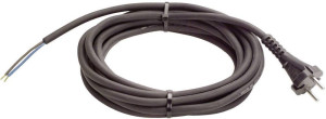 AS Schwabe 70558 Strom Anschlusskabel Schwarz 5.00m