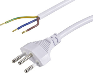 HAWA 1008288 Strom Anschlusskabel Wei 1.50m