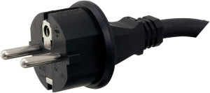 HAWA 1008259 Strom Anschlusskabel Schwarz 3.00m