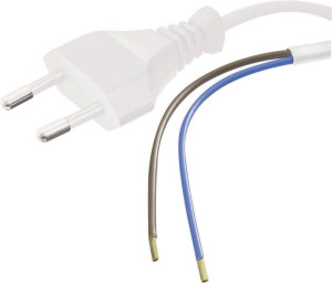 HAWA 1008204 Strom Anschlusskabel Wei 2.00m