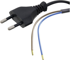 HAWA 1008205 Strom Anschlusskabel Schwarz 2.00m