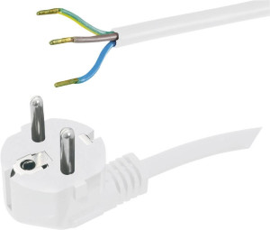 HAWA 1008212 Strom Anschlusskabel Wei 2.00m