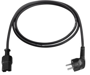 AS Schwabe 70873 Strom Anschlusskabel Schwarz 2.00m