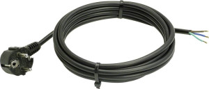 AS Schwabe 70802 Strom Anschlusskabel Schwarz 10.00m