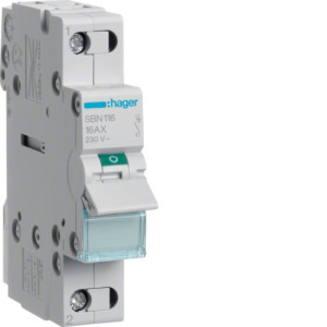 Hager Schaltermodul Grau 16A 230V SBN116