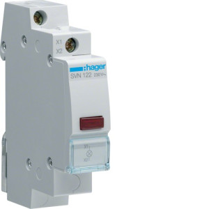 Hager Leuchtmelder Grau 230V SVN122