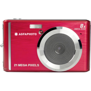 AgfaPhoto DC5200 Digitalkamera 21 Megapixel Rot, Silber