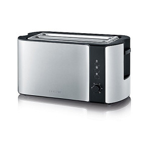 Severin AT 2590 Doppel-Langschlitztoaster mit Brtchenaufsatz