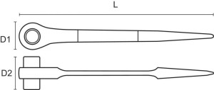 Bahco SC2RM-19-22 Gerstbauknarre 19 & 22mm