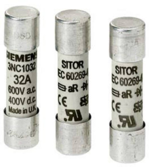 Siemens 3NC1020 Zylindersicherungseinsatz 20A 600V 1St.