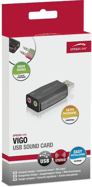SpeedLink Vigo Mikrofon-Empfnger Schwarz