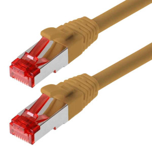 Patchkabel S/FTP Cat 6 braun 5,0 m