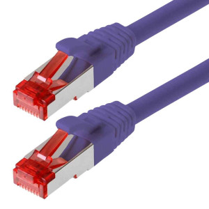 Patchkabel S/FTP Cat 6 lila 10,0 m