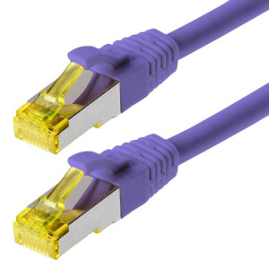Patchkabel S/FTP Cat 6a lila 10,0m