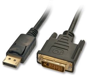 LINDY DisplayPort / DVI Adapterkabel DisplayPort Stecker, DVI-D 24+