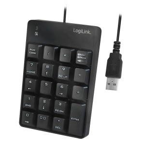 LogiLink ID0184 USB Nummernblock Schwarz