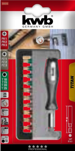 Kwb 154010 Bit-Set 12teilig