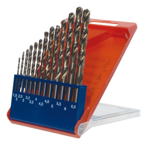 Kwb 421600 HSS-Co Metall-Spiralbohrer-Set 13teilig M35 DIN 338