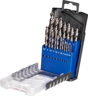 Kwb 205920 HSS Metall-Spiralbohrer-Set 19teilig DIN 338