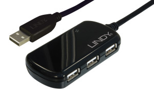 LINDY USB 2.0-Hub mit eingebautem Repeater