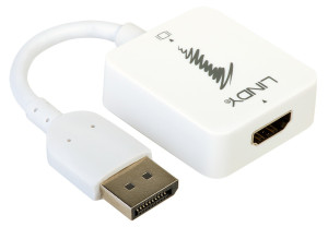 LINDY 38146 HDMI / DisplayPort Konverter [1x HDMI-Buchse - 1x