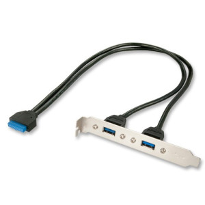LINDY USB 2.0 Adapter USB 3.0 Slotblech-Adapter