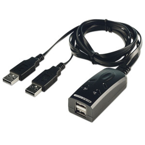 LINDY 2 Port USB KM Switch 2 Port Tastatur-/Maus-Umschalter