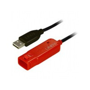 LINDY USB-Kabel USB 2.0 USB-A Stecker, USB-A Buchse 8.00m Schwarz