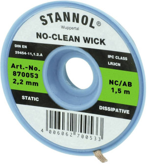 Stannol NC/AB Entltlitze Lnge 1.5m Breite 2.2mm