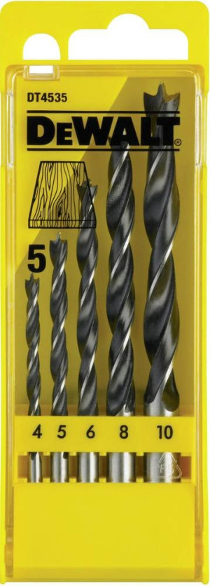 DEWALT DT4535-QZ Holz-Spiralbohrer-Set 5teilig 5St.
