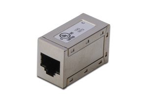 DIGITUS - Netzwerkkoppler - RJ-45 (W) bis RJ-45 (W) - abgesc