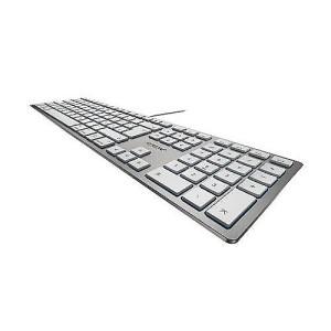 CHERRY KC 6000 Slim fr MAC USB Tastatur Deutsch, QWERTZ, Mac Silber,