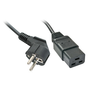 LINDY Strom Anschlusskabel [1x Schutzkontakt-Stecker - 1x Kaltgerte-