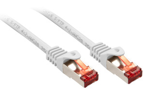 LINDY 47382 RJ45 Netzwerkkabel, Patchkabel 1.00m Wei 1St.