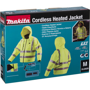 Makita DCJ206Z Gr.M gelb Akku-Thermojacke