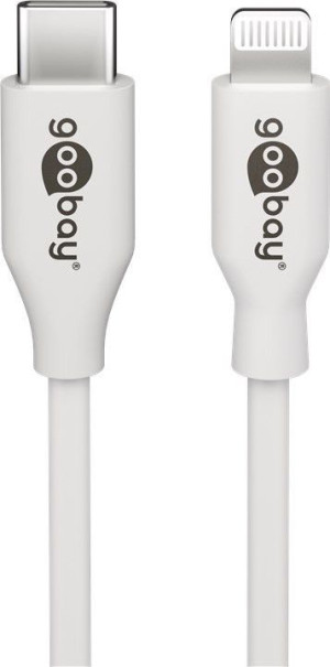 Goobay Lightning - USB-C Kabel, 1,0 m, wei