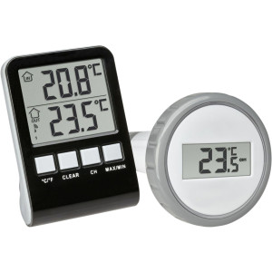 TFA Dostmann Palma Poolthermometer Schwarz