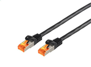 Outdoor Patchkabel S/FTP Cat 6a schwarz 7,5m