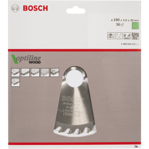 Bosch Accessories Optiline 2608640616 Hartmetall Kreissgeblatt 190