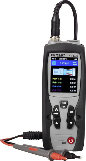 VOLTCRAFT Kabeltester VC-9199620 KT-600 Netzwerk