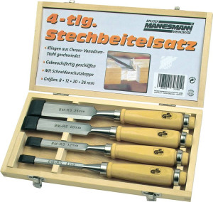 Brder Mannesmann 4-tlg. Stechbeitel-Satz M66104