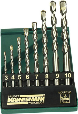 Brder Mannesmann M54309 Stein-Spiralbohrer-Set 1St.