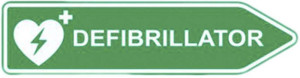 MEDX5 AED-Z-SCHILD-R AED-Schild Auenbereich