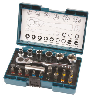 Makita B-54081 Steckschlsselsatz 1/4 - 21teilig