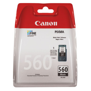 Canon Tintenpatrone PG-560 schwarz (ca. 180 Seiten) - Passend fr