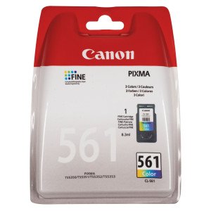 Canon Tintenpatrone CL-561 C/M/Y (ca. 180 Seiten) - Passend fr
